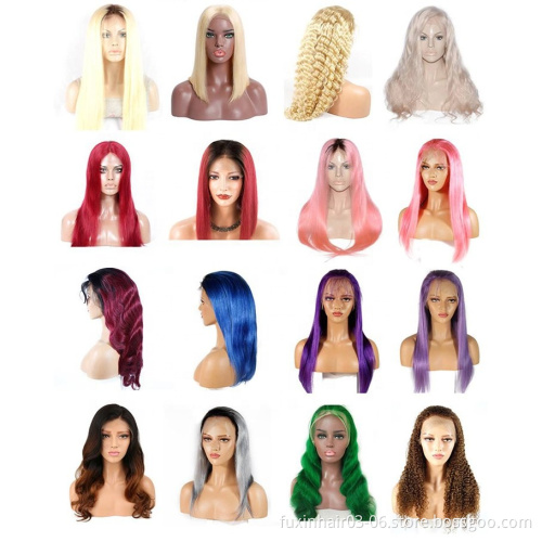 Fashion Natural Hairline Cuticle Aligned Blonde Hair 1b Root 613 Straight Weave Lace Front Wig